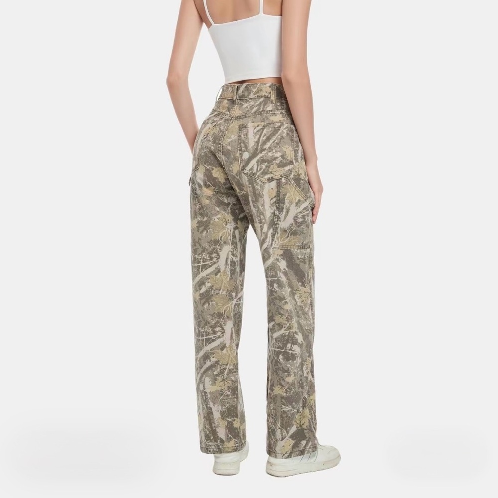 💓PINKY MOOR CAMOUFLAGE CARPENTER STYLE PANTS SIZE XS💓